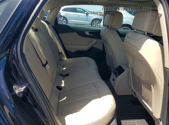 WAULMAF42JN009043 2018 AUDI A4 Blue Հետևի նստատեղերի տեսք