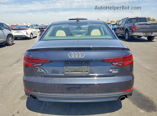 WAULMAF42JN009043 2018 AUDI A4 Blue Հետևի տեսք