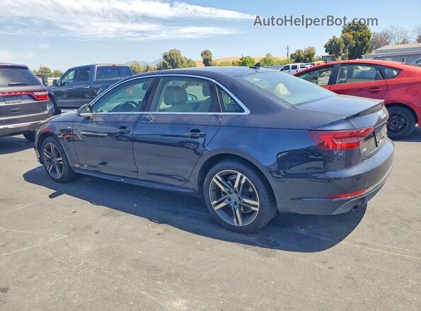WAULMAF42JN009043 2018 AUDI A4 Blue Հետևի ձախ