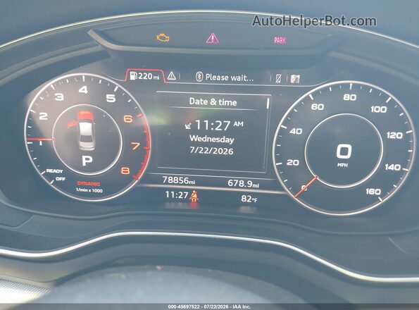 WAULMAF44JA219344 2018 AUDI A4 Blue Вид задніх сидінь