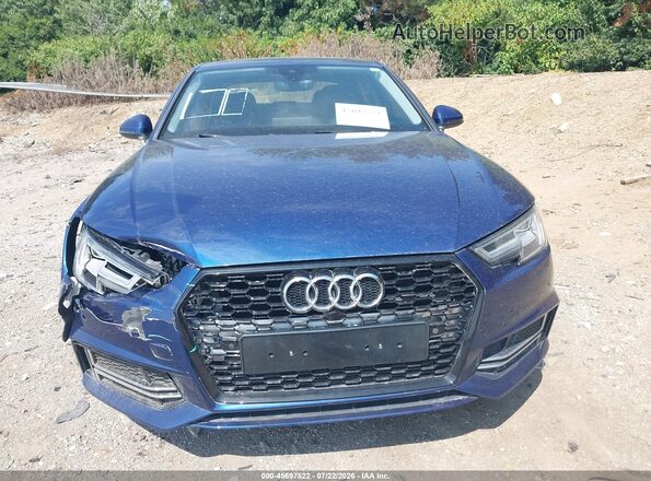 WAULMAF44JA219344 2018 AUDI A4 Blue Вид щитка приладів