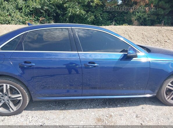 WAULMAF44JA219344 2018 AUDI A4 Blue Вид задньої частини салону