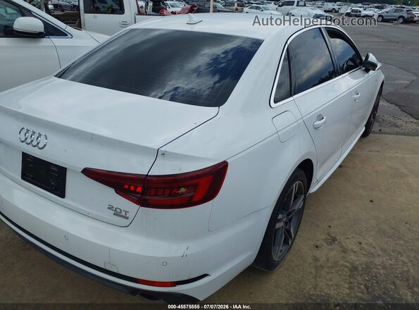 WAULMAF45JA007553 2018 AUDI A4 Белый Задняя правая четверть