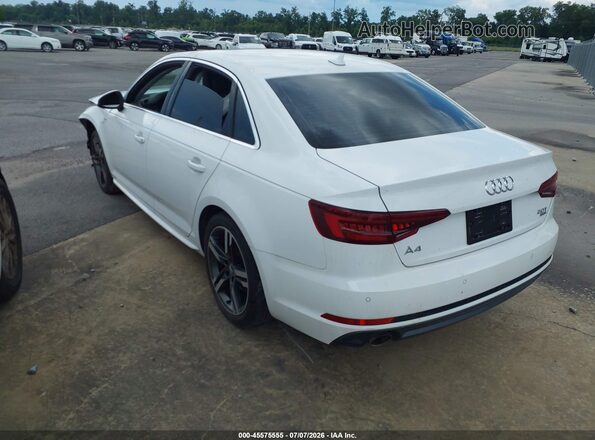 WAULMAF45JA007553 2018 AUDI A4 Белый Задняя левая четверть