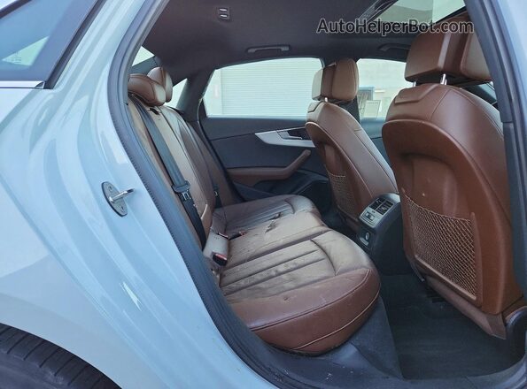 WAULMAF46JN004573 2018 AUDI A4 White Հետևի նստատեղերի տեսք