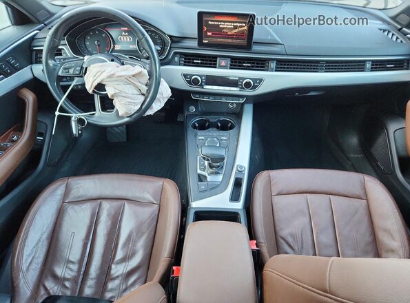 WAULMAF46JN004573 2018 AUDI A4 White Առջևի վահանակի տեսք