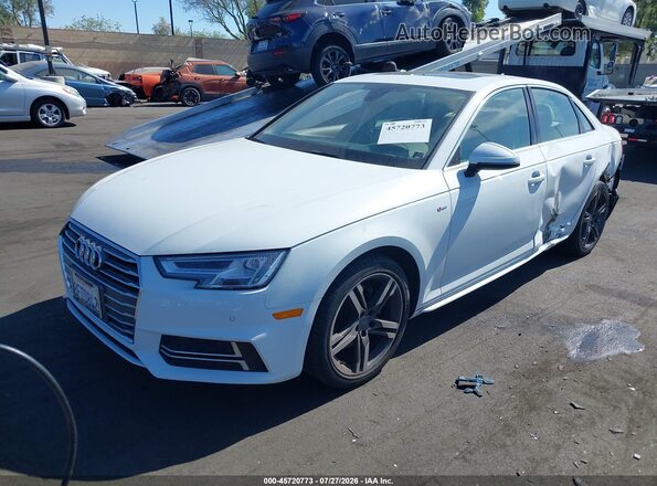 WAULMAF48JA217614 2018 AUDI A4 White Front left