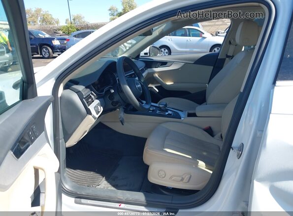 WAULMAF48JA217614 2018 AUDI A4 White Front interior view