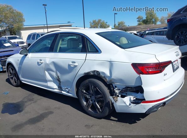WAULMAF48JA217614 2018 AUDI A4 White Front view