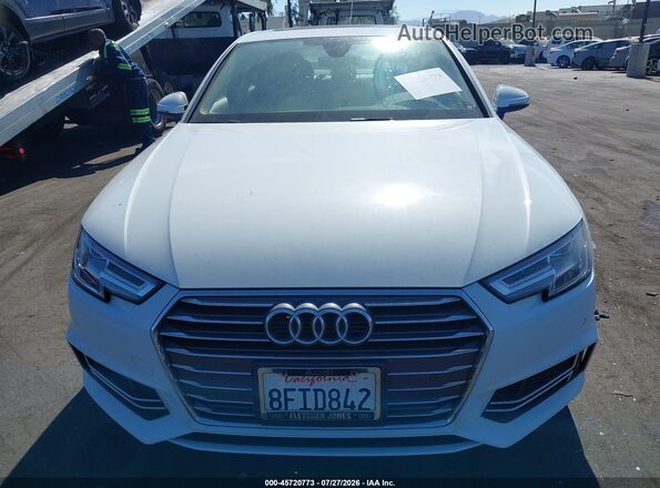 WAULMAF48JA217614 2018 AUDI A4 White Instrument cluster view
