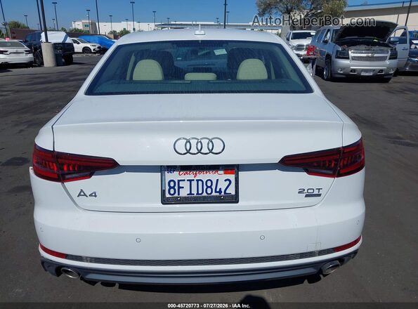 WAULMAF48JA217614 2018 AUDI A4 White 
