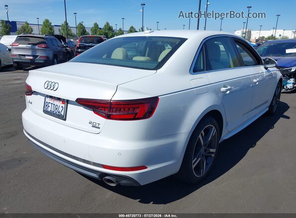 WAULMAF48JA217614 2018 AUDI A4 White Rear right
