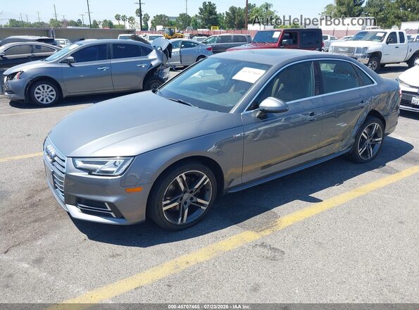 WAULMAF49JA215211 2018 AUDI A4 Gray წინა მარცხენა ხედი სამი მეოთხედიდან