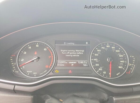 WAULNAF43HN057965 2017 AUDI A4 Белый Вид щитка приборов