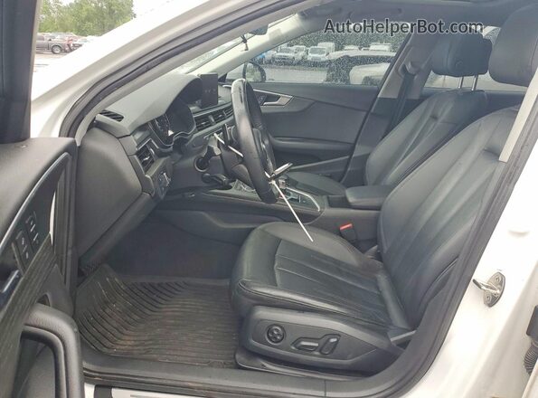 WAULNAF43HN057965 2017 AUDI A4 Белый Вид салона спереди
