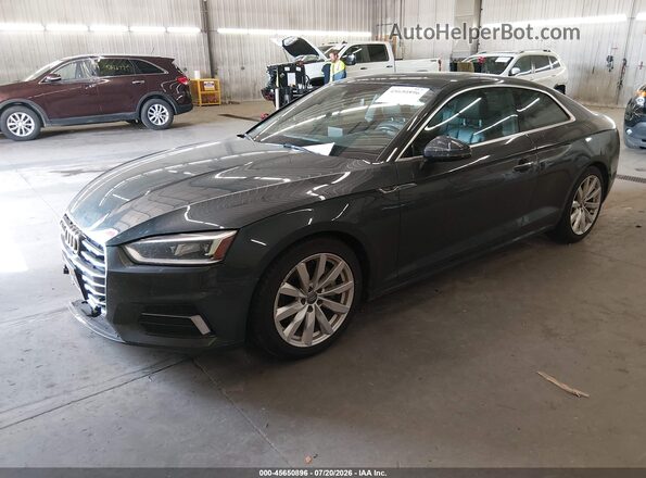 WAULNAF57JA097603 2018 AUDI A5 Серый Передняя левая четверть