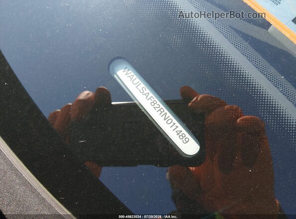 WAULSAF82RN011489 2024 AUDI S8 Gray Engine compartment view