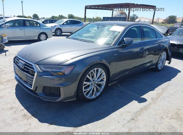 WAUM2AF21KN042285 2019 AUDI A6 Gray წინა მარცხენა ხედი სამი მეოთხედიდან