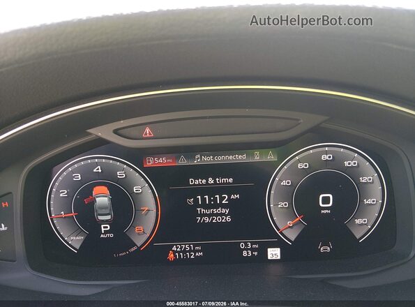 WAUM2AF24KN025612 2019 AUDI A6 Black Հետևի նստատեղերի տեսք