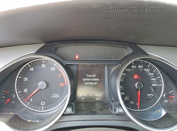 WAUM2AFHXGN003495 2016 AUDI A5 Blue Widok zestawu wskaźników