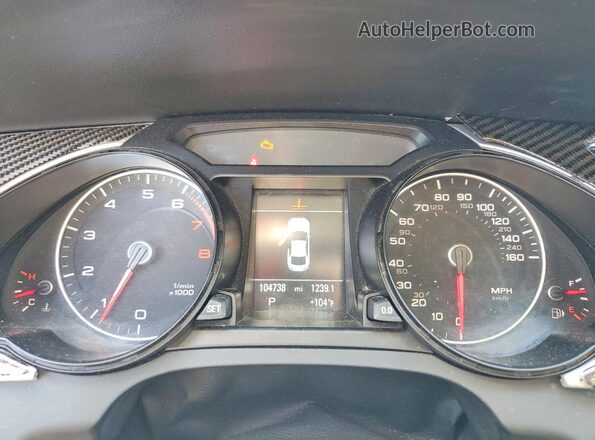 WAUM2AFR0GA017616 2016 AUDI A5 Черный Вид щитка приборов
