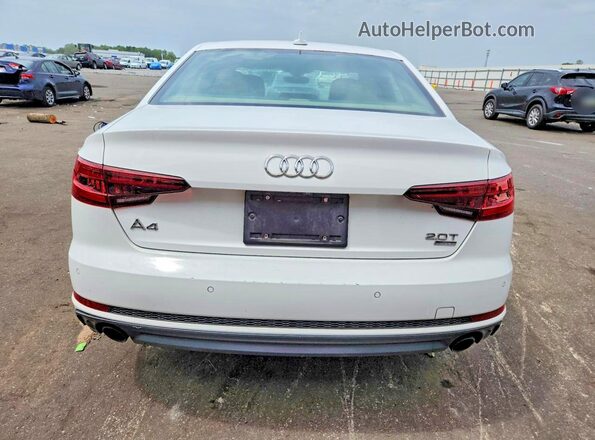 WAUMMAF43JA152840 2018 AUDI A4 White Вид ззаду