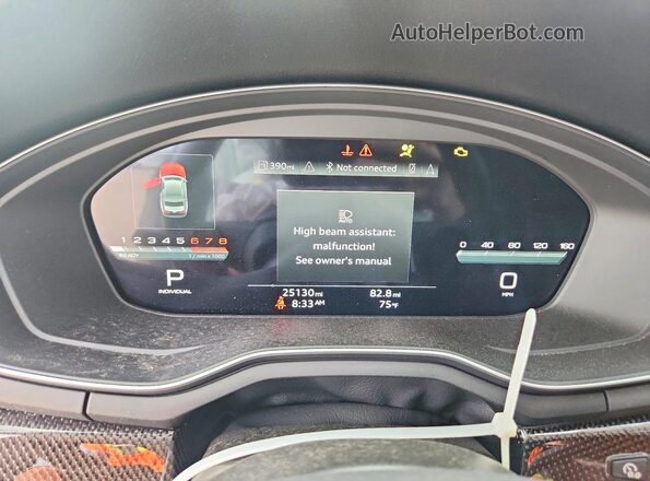 WAUP4AF54PA004100 2023 AUDI S5 Gray Սարքավորումների վահանակի տեսք