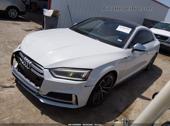 WAUP4AF55JA024380 2018 AUDI S5 White Передня ліва чверть