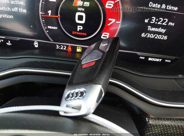 WAUP4AF55JA024380 2018 AUDI S5 White Вид панелі приладів