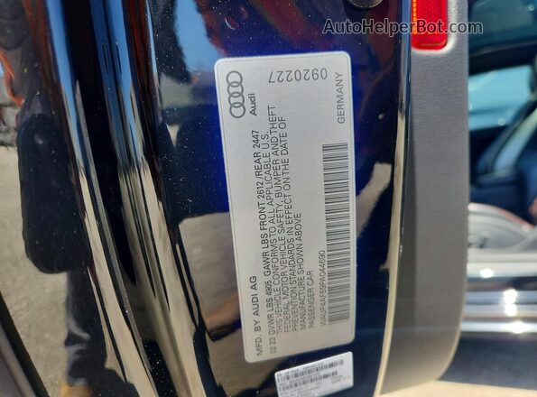 WAUP4AF59PA044690 2023 AUDI S5 Black Вид підкапотного простору