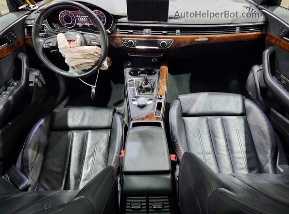 WAUPNAF42HA169245 2017 AUDI A4 Black Dashboard view