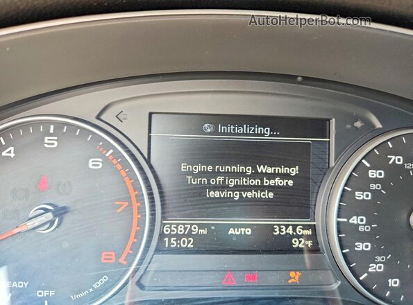 WAUPNAF47HN068548 2017 AUDI A4 Gray Вид щитка приладів