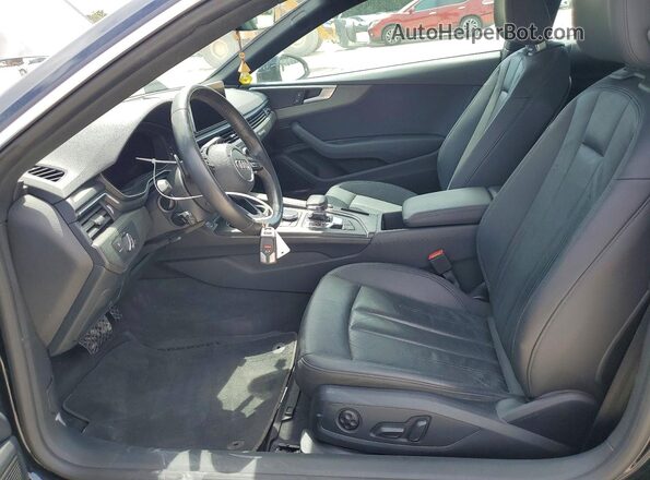 WAUPNAF57JA135042 2018 AUDI A5 Black Widok wnętrza z przodu