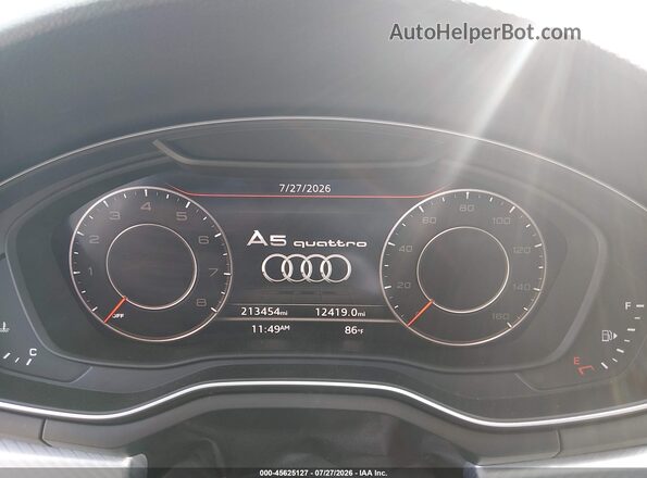 WAUPNAF58JA057824 2018 AUDI A5 Черный Вид задних сидений