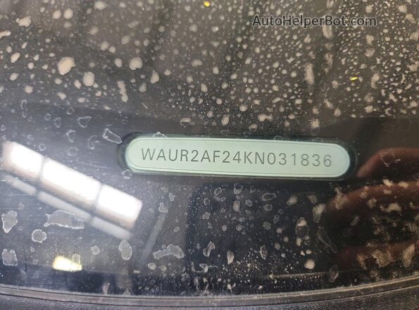 WAUR2AF24KN031836 2019 AUDI A7 Black Շարժիչի բաժամունքի տեսք