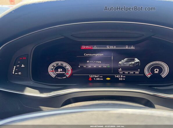 WAUS2AF2XKN045578 2019 AUDI A7 Black Vista de los asientos traseros