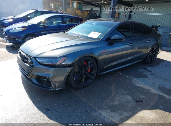 WAUSFBF21MN035034 2021 AUDI S7 Gray წინა მარცხენა ხედი სამი მეოთხედიდან