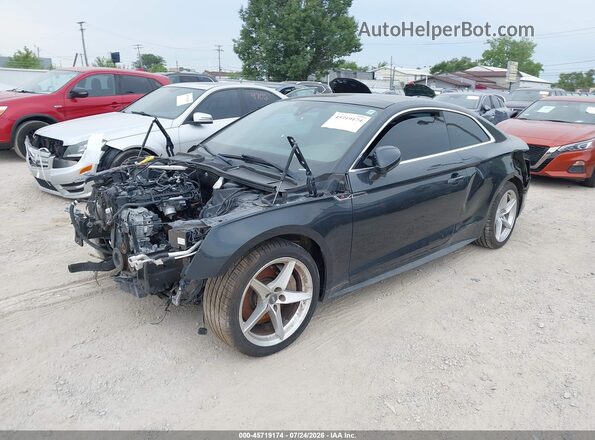 WAUSNAF50JA130565 2018 AUDI A5 Серый Передняя левая четверть