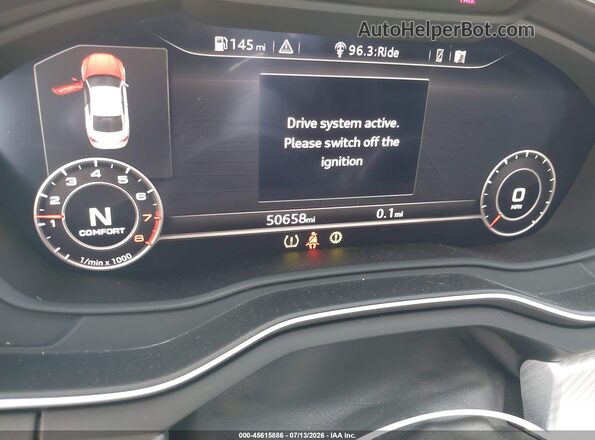 WAUSNAF55JA028159 2018 AUDI A5 White Vista de los asientos traseros
