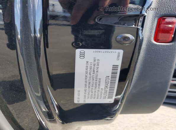WAUSNAF59KA057374 2019 AUDI A5 Черный Вид подкапотного пространства
