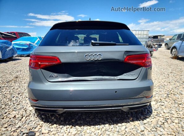 WAUSPBFF6JA057209 2018 AUDI A3 Charcoal Вид ззаду