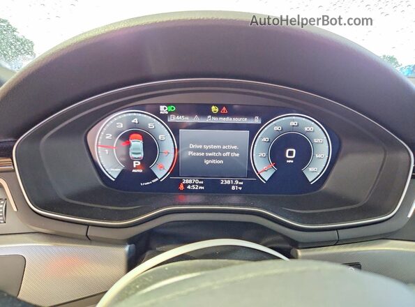 WAUTAAF54RA058829 2024 AUDI A5 White Вид щитка приладів