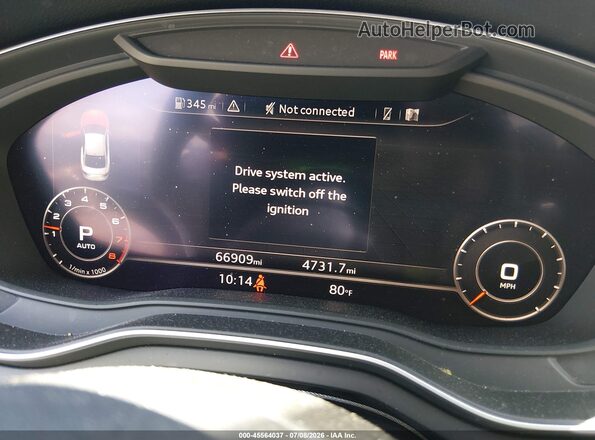 WAUTNAF50KA017933 2019 AUDI A5 Black უკანა სავარძლების ხედი