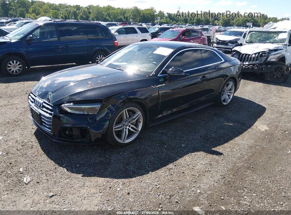 WAUTNAF50KA017933 2019 AUDI A5 Black წინა მარცხენა ხედი სამი მეოთხედიდან