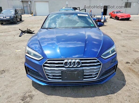 WAUTNAF55JA132316 2018 AUDI A5 Blue Դիմացի տեսք