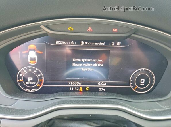 WAUTNAF55JA132316 2018 AUDI A5 Blue Սարքավորումների վահանակի տեսք