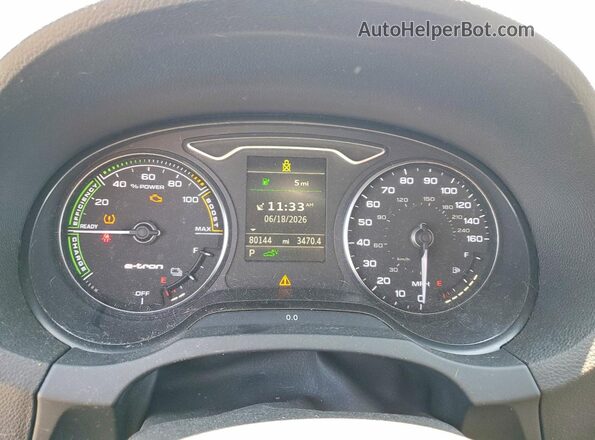 WAUTPBFF0GA048812 2016 AUDI A3 Gray Սարքավորումների վահանակի տեսք