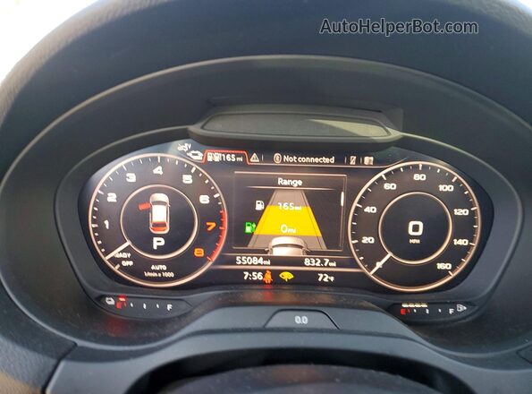WAUTPBFF0HA036421 2017 AUDI A3 Gray Սարքավորումների վահանակի տեսք