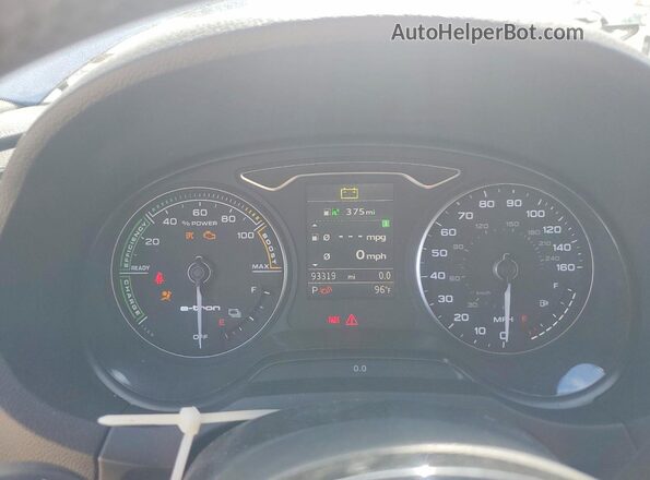 WAUTPBFF3GA107061 2016 AUDI A3 Silver ხელსაწყოთა პანელის ხედი