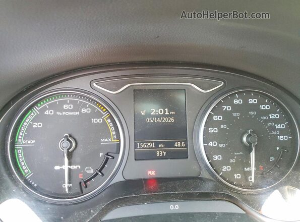 WAUTPBFF7GA048953 2016 AUDI A3 Charcoal Widok zestawu wskaźników